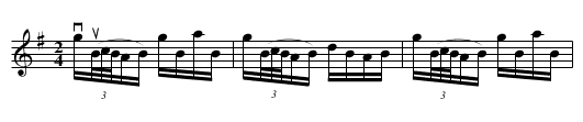 Miss Daly's Reel - staff notation