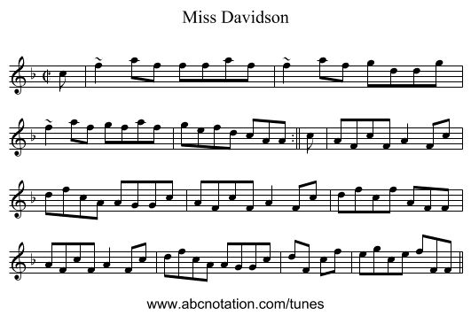Miss Davidson - staff notation