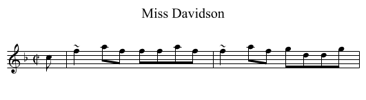 Miss Davidson - staff notation
