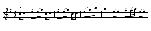 Miss Denison's Waltz. CJF.211 - staff notation