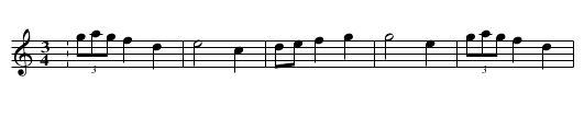 Miss Dennett's Waltz - staff notation