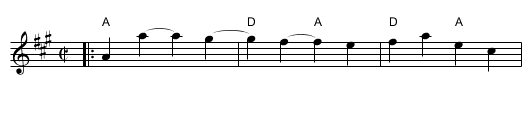Miss Dolland's Delight  [A] - staff notation