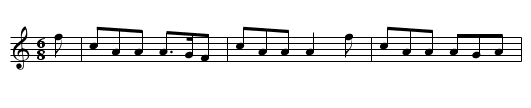 Miss Dollunds Delight - staff notation