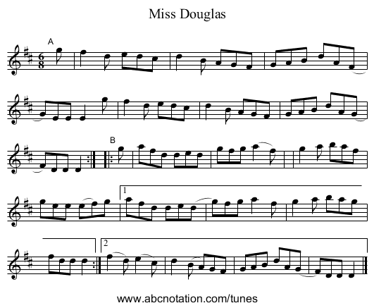 Miss Douglas - staff notation