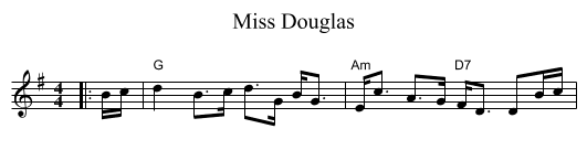 Miss Douglas - staff notation