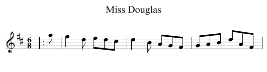 Miss Douglas - staff notation