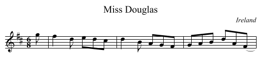 Miss Douglas - staff notation