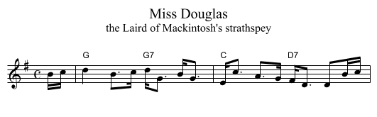 Miss Douglas - staff notation