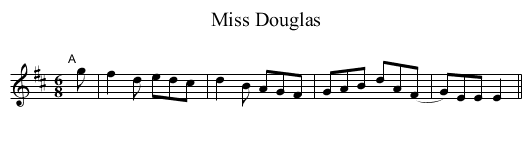 Miss Douglas - staff notation