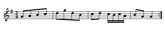 Miss Drak's Delight. Ru1.155 - staff notation