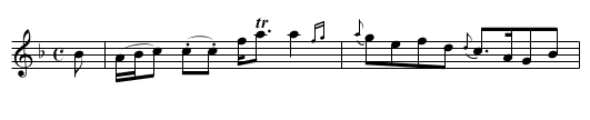 Miss Drummond of Drumtochty’s Strathspey - staff notation