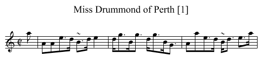 Miss Drummond of Perth [1] - staff notation