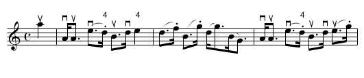 MISS DRUMMOND OF PERTH -- STRATHSPEY - staff notation