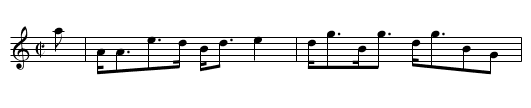 MISS DRUMMOND OF PERTHS STRATHSPEY - staff notation