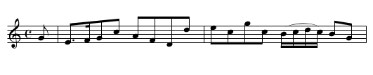 Miss Duff’s Strathspey - staff notation