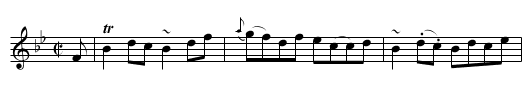 Miss Dunbar of Northfield's Favorite - staff notation