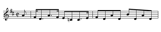 Miss Dundas of Arniston's Reel - staff notation