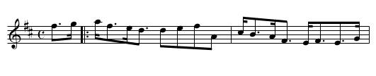 Miss Dundass of Kerse's Strathspey. - staff notation
