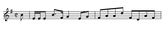 Miss Duval's Reel - staff notation