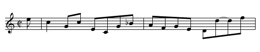 Miss E. Wade’s Reel - staff notation
