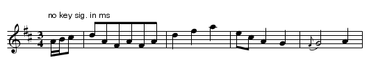 Miss Earl's Minuet. JB.09 - staff notation