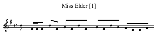 Miss Elder [1] - staff notation