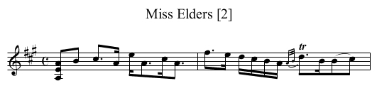 Miss Elders [2] - staff notation