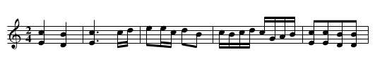 Miss Elizabeth Carnegie’s Allamande - staff notation