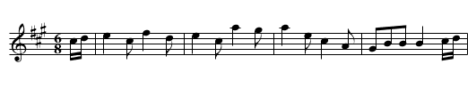 Miss Elizabeth Ferguson's Favourite - staff notation