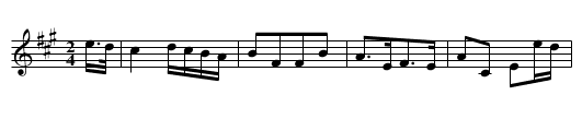 Miss Elliot’s Favourite (possibly the same person as his “Miss Susan Elliot’s Reel”) - staff notation