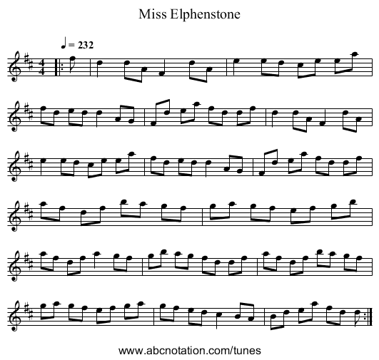 Miss Elphenstone - staff notation