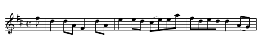 MISS ELPHENSTONE - staff notation