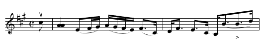 MISS ELPHINSTONE'S STRATHSPEY - staff notation