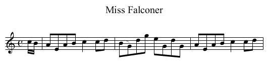 Miss Falconer - staff notation
