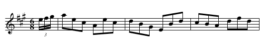 Miss Farren’s Whim - staff notation