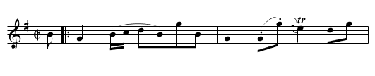 Miss Ferguson of Kilkerran's Reel - staff notation