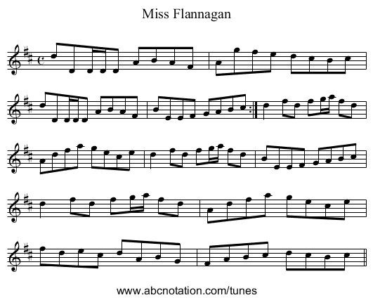 Miss Flannagan - staff notation