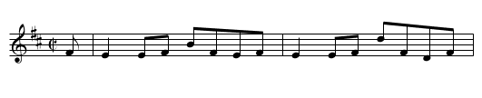 Miss Flora McDonald's Reel - staff notation
