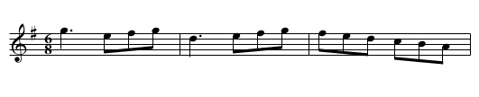 Miss Forster's Delight - staff notation