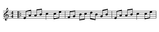 Miss Forsyth of Huntly's Reel - staff notation