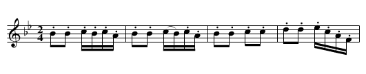 Miss Frances Russell - staff notation