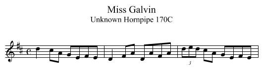 Miss Galvin - staff notation