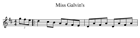 Miss Galvin's - staff notation