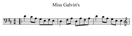 Miss Galvin's - staff notation