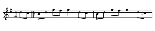 Miss Gayton's Hornpipe - staff notation