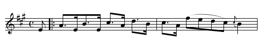 Miss Georgiana Forbes's Favorite - staff notation