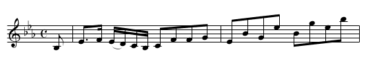 Miss Gibson Craig - staff notation