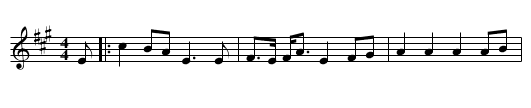 Miss Gibson's Strathspey - staff notation