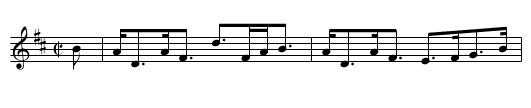 Miss Glen's Strathspey - staff notation