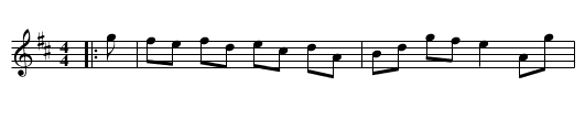 Miss Gordon of Bellie's Reel - staff notation